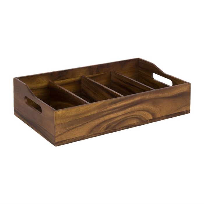 APS acaciahouten bestekbak 510x280mm