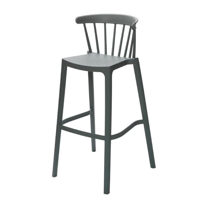 Windson polypropyleen barkruk groen (4 stuks)