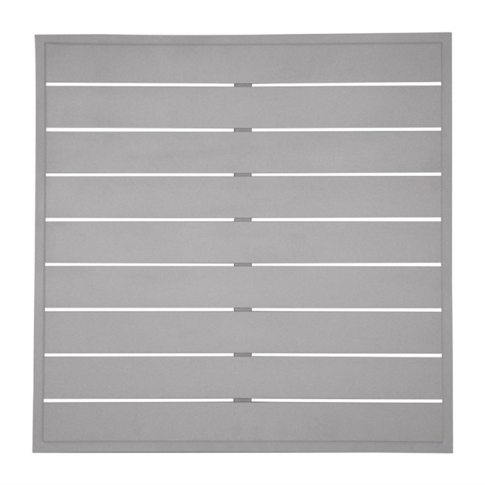 Bolero Aluminium Vierkant Tafelblad Lichtgrijs 700mm