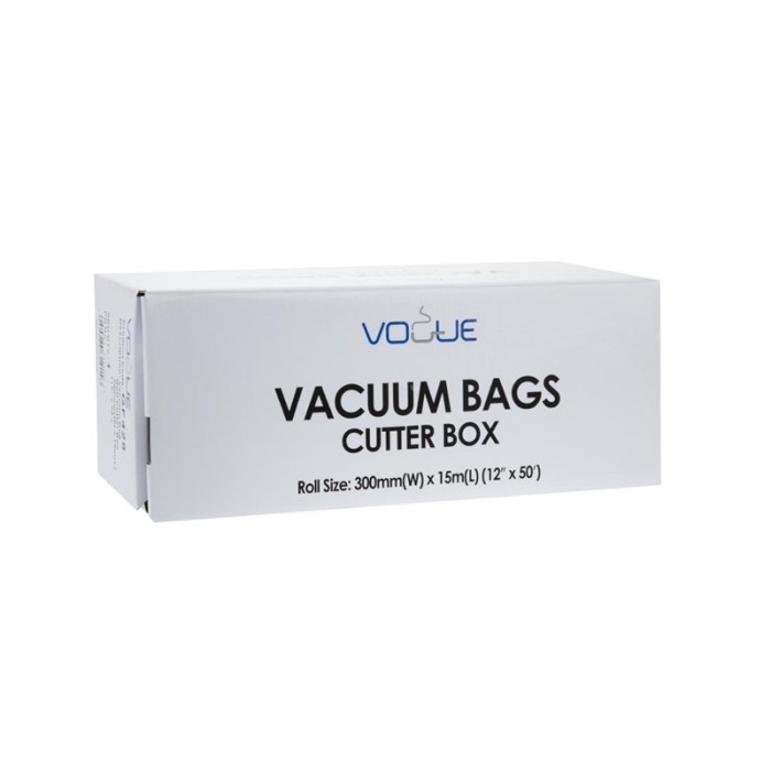 Vogue vacumeerzakken op rol met dispenser 30cm x 15m