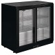 Polar G-serie 2-deurs barkoeling met schuifdeuren zwart 208L