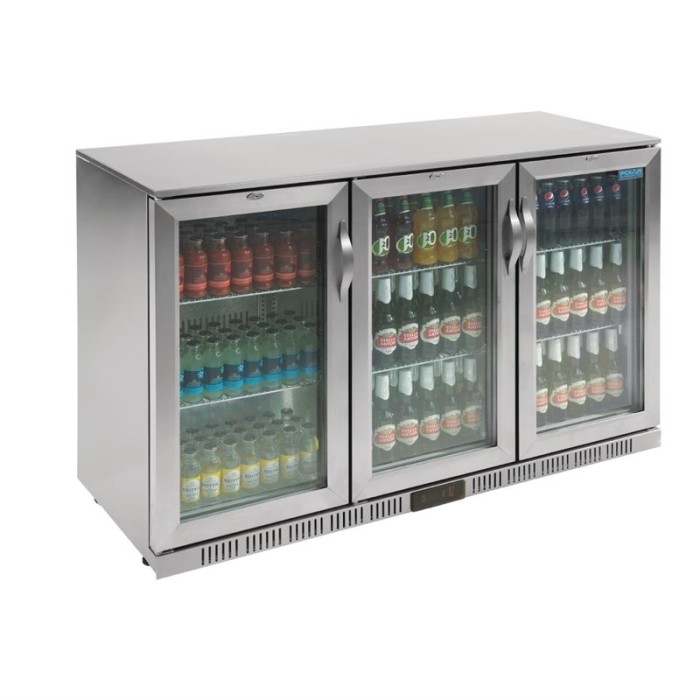 Polar G-serie 3-deurs barkoeling met klapdeuren RVS 330 liter