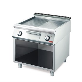 Gastro M 700 plus elektrische bakplaat GM70/80 FTRES 2/3 glad 1/3 geribbeld