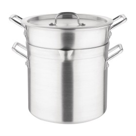 Vogue aluminium pan met au bain marie inzet 10 liter