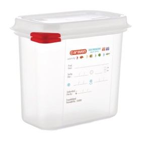 Araven GN1/9 voedseldoos met deksel 1,5 liter (4 stuks)