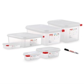 Araven GN2/3 voedselbak met deksel 13,5 liter (4 stuks)