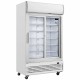 Polar G-serie tweedeurs displaykoeling met lichtbak 950 liter schuifdeuren
