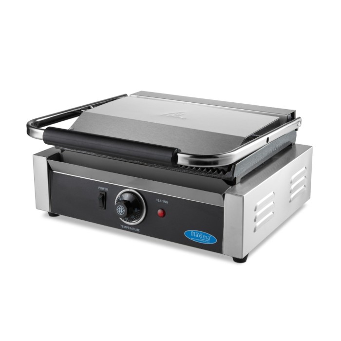 Contactgrill - Gegroefd - Enkele Grillplaat - 33,5 cm