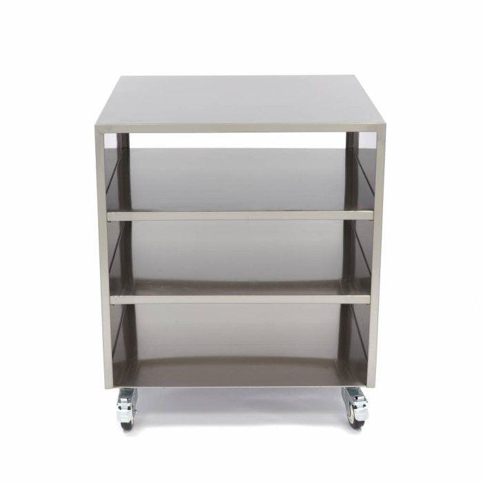 Onderstel RVS - 60 x 60 cm - 120 Kg Draagvermogen - Zwenkwielen