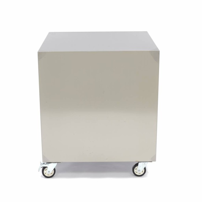 Onderstel RVS - 60 x 60 cm - 120 Kg Draagvermogen - Zwenkwielen