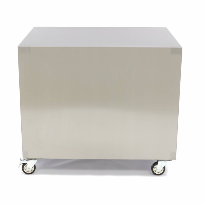 Onderstel RVS - 60 x 80 cm - 120 Kg Draagvermogen - Zwenkwielen