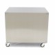 Onderstel RVS - 60 x 80 cm - 120 Kg Draagvermogen - Zwenkwielen
