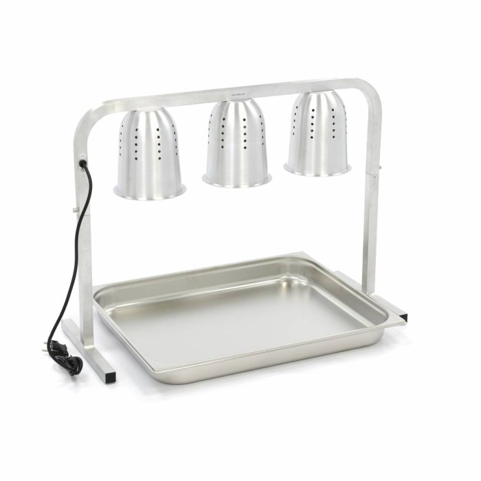 Warmtebrug - 3 Lampen - incl. Lampen en 1x 2/1 GN Bak
