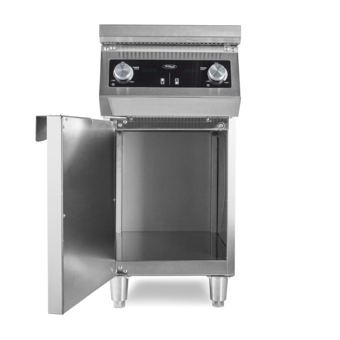 Fornuis - 2 Branders - Inductie - 70 cm Diep - met Opbergruimte