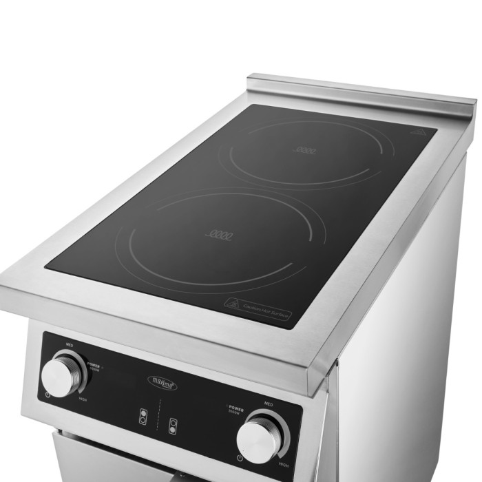 Fornuis - 2 Branders - Inductie - 70 cm Diep - met Opbergruimte