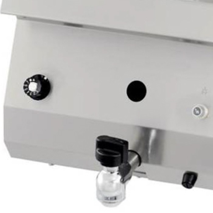 Heavy Duty Friteuse - 1 x 12 L - Enkel - 70 cm Diep - met Tapkraan - Gas