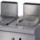 Heavy Duty Friteuse - 2 x 12 L - Dubbel - 70 cm Diep - met Tapkraan - Gas