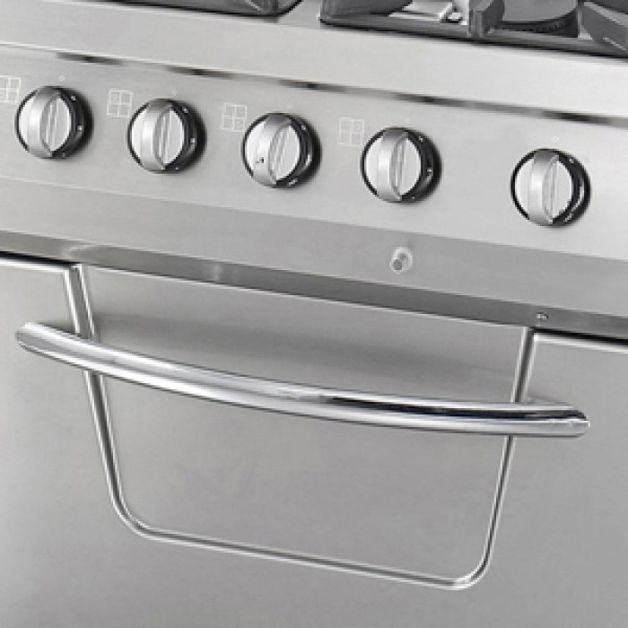 Heavy Duty Fornuis - 4 Pitten - Dubbel - 70 cm Diep - 37 kW - Gas incl. Oven
