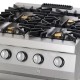 Premium Fornuis - 4 Pitten - Dubbel - 90 cm Diep - incl. Oven - Gas