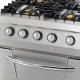 Premium Fornuis - 4 Pitten - Dubbel - 90 cm Diep - incl. Oven - Gas