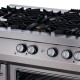Premium Fornuis - 6 Pitten - Driedubbel - 90 cm Diep - incl. Oven - Gas