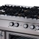 Premium Fornuis - 6 Pitten - Driedubbel - 90 cm Diep - Gas incl. Elektrische Oven