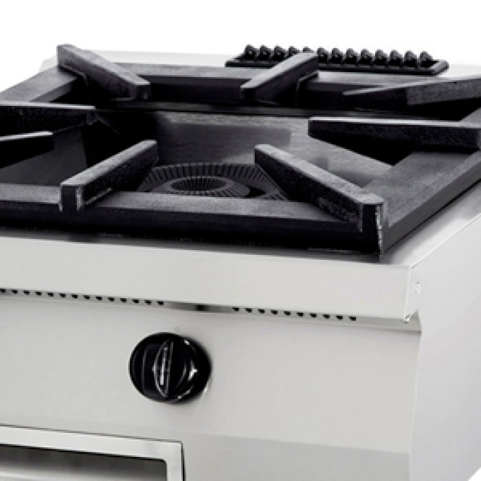 Premium Kookplaat - 1 Pit - Dubbel - 90 cm Diep - Gas