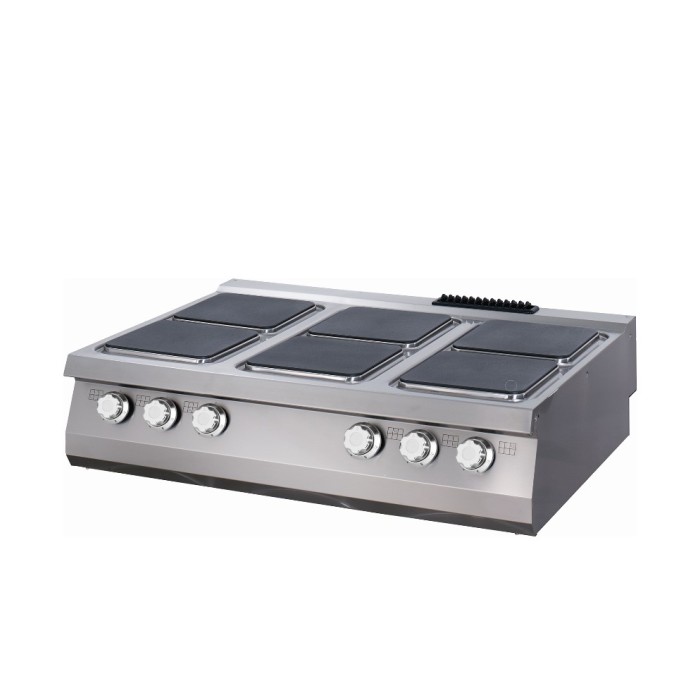 Premium Kookplaat - 6 Pitten - Driedubbel - 90 cm Diep - Elektrisch