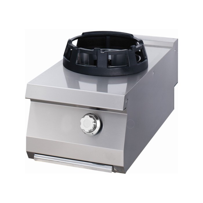 Premium Wok Brander - Ø 28,5 cm Pannenring - Enkel - 90 cm Diep - Gas