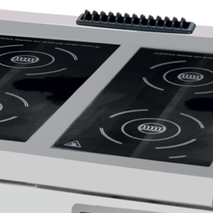 Premium Kookplaat - 4 Pitten - Inductie - Dubbel - 90 cm Diep - Elektrisch