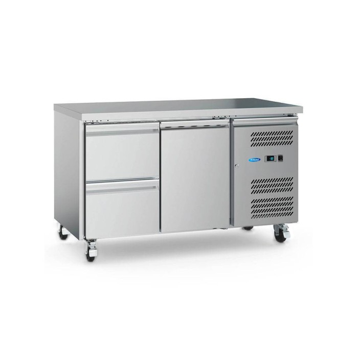 Koelwerkbank - 136 cm - 2 Deuren