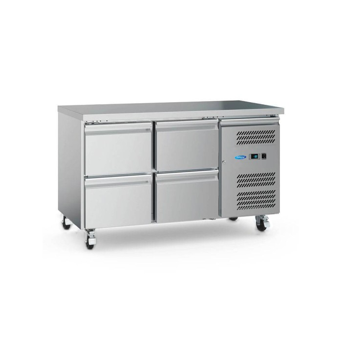 Koelwerkbank - 136 cm - 2 Deuren