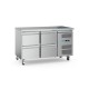Koelwerkbank - 136 cm - 2 Deuren