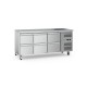 Koelwerkbank - 180 cm - 3 Deuren