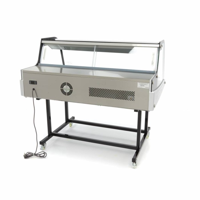 Koelvitrine - 255 L - 125 cm - met Onderstel