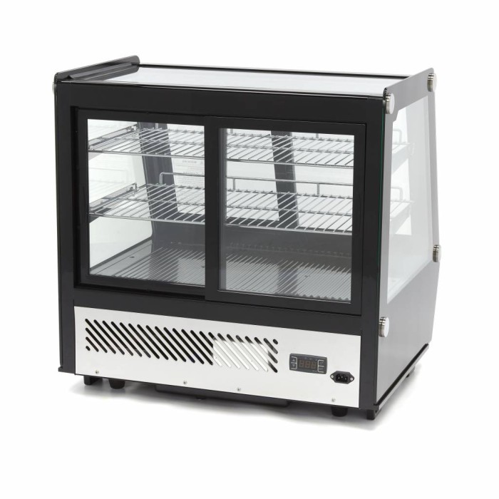 Gebaksvitrine - 125 L - 71 cm - Schuifdeuren Voor en Achter