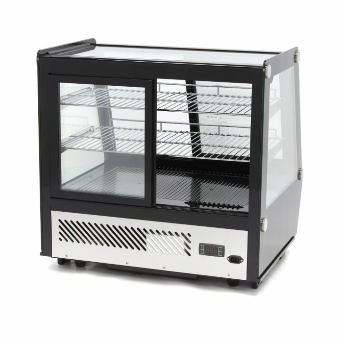 Gebaksvitrine - 125 L - 71 cm - Schuifdeuren Voor en Achter