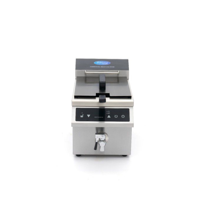 Frituurpan - 8 L - 1 Mand - Inductie - met Tapkraan