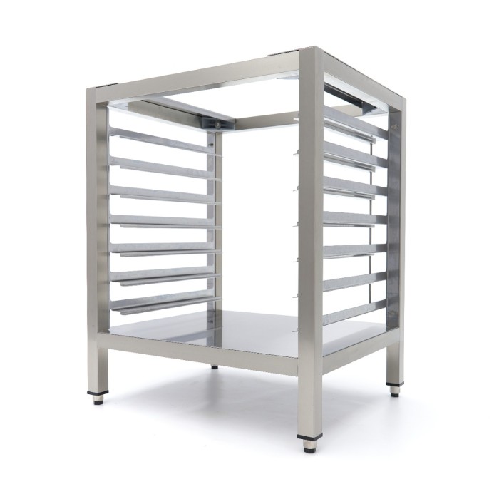 Onderstel met plank voor Combistoomoven - Geleider set - 7x 1/1 GN