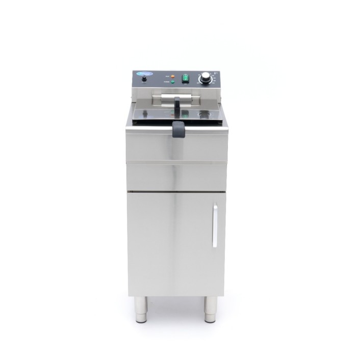 Frituurpan - 16 L - 1 Mand - met Tapkraan en Opbergruimte - 230V
