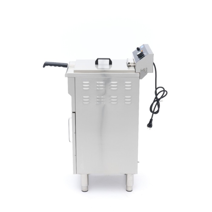 Frituurpan - 16 L - 1 Mand - met Tapkraan en Opbergruimte - 230V