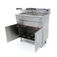 Frituurpan - 2 x 16 L - 2 Manden - met Tapkraan en Opbergruimte - 230V