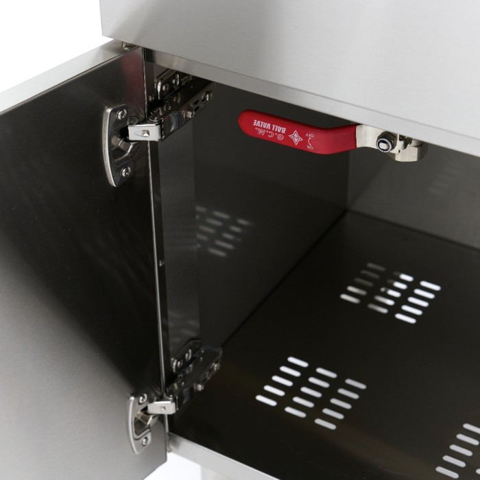 Frituurpan - 2 x 16 L - 2 Manden - met Tapkraan en Opbergruimte - 230V