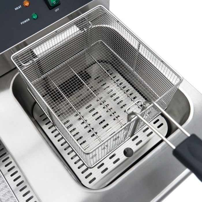 Frituurpan - 2 x 16 L - 2 Manden - met Tapkraan en Opbergruimte - 230V
