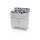 Frituurpan - 2 x 16 L - 2 Manden - met Tapkraan en Opbergruimte - 230V