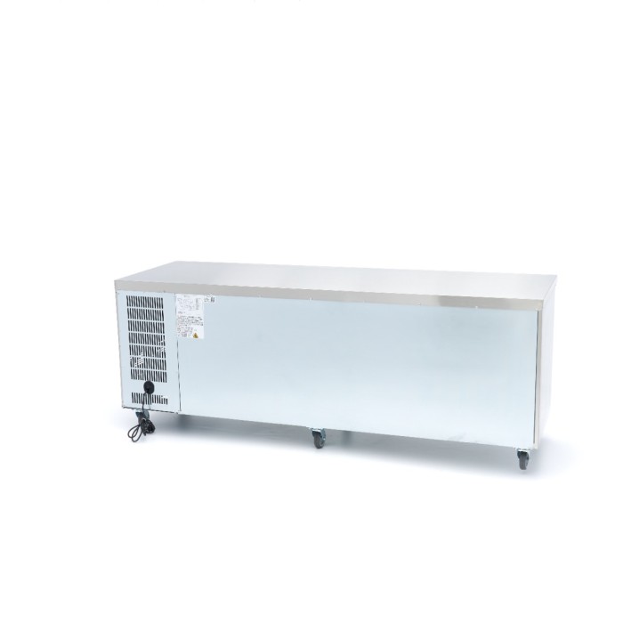 Koelwerkbank - 223 cm - 4 Glazen Deuren