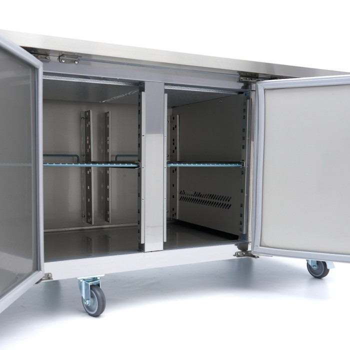 Vrieswerkbank - 223 cm - 4 Deuren