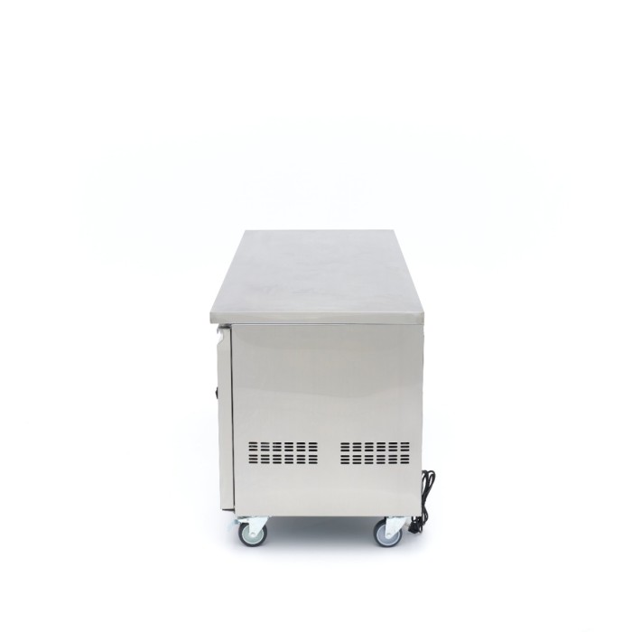 Koelwerkbank - 180 cm - 3 Glazen Deuren