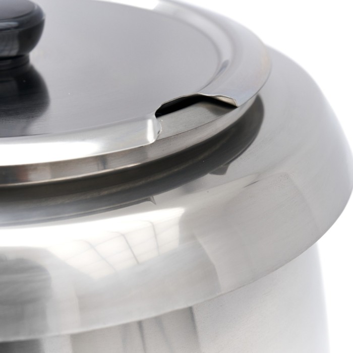 Soepketel - 10 L - Uitneembare binnenpan - Rvs - met Lepeluitsparing