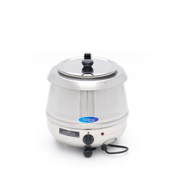 Soepketel - 10 L - Uitneembare binnenpan - Rvs - met Lepeluitsparing